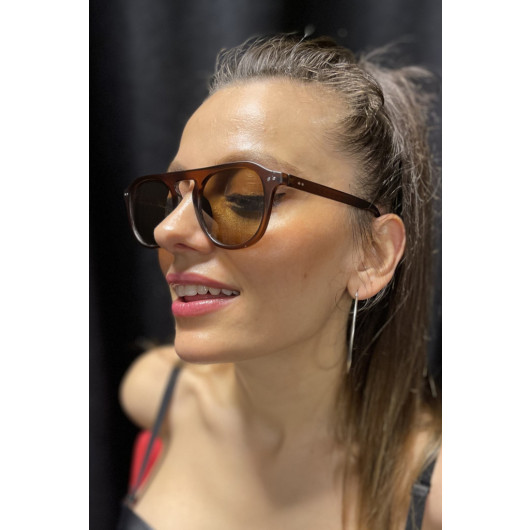 Matte Brown Unisex Sunglasses