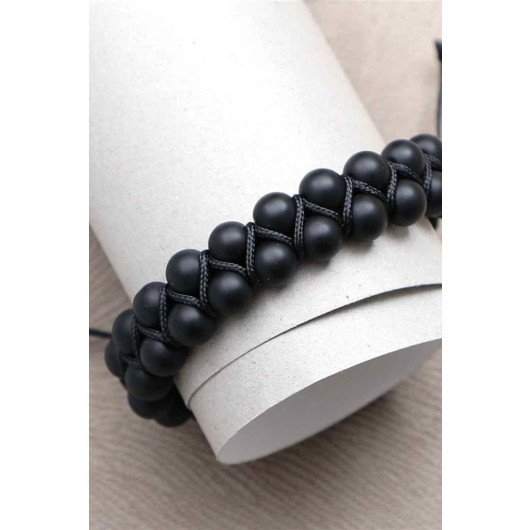 Steel Bracelet Black Men