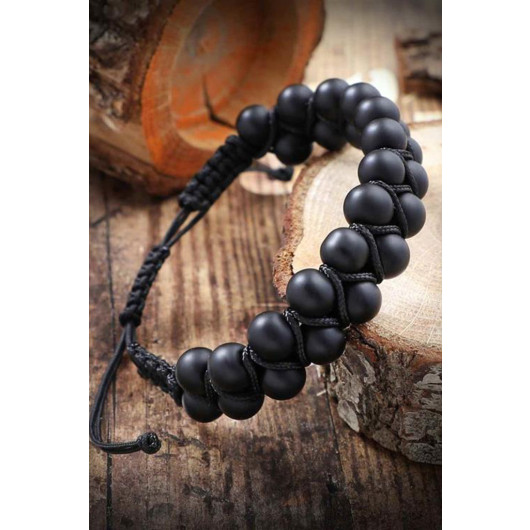 Steel Bracelet Black Men