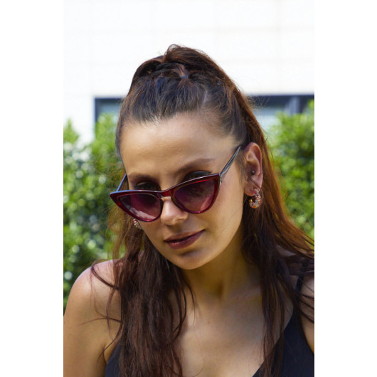 Women Sunglasses Burgundy