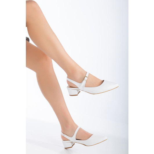 Milena Low Heeled Shoes White