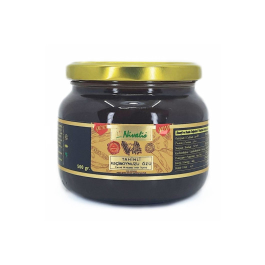 Carob Extract With Tahini, Fluid And Delicious Breakfast 500 Gr