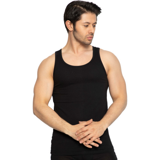 Tolin 12 Pack Cotton Black Undershirt Single Jersey