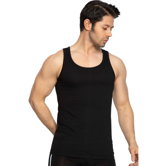 Tolin 12 Pack Cotton Black Undershirt Single Jersey