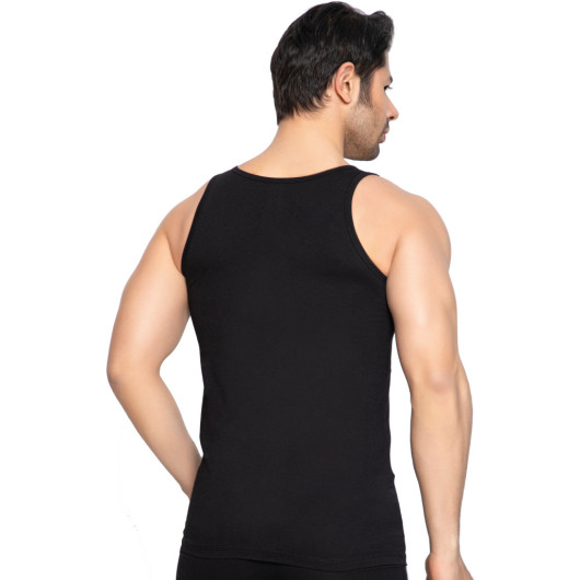 Tolin 12 Pack Cotton Black Undershirt Single Jersey