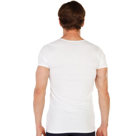 Tolin 6 Pack Cotton White Oneck Mens Single Jersey Undershirt