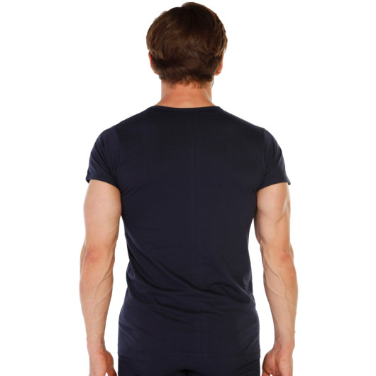 Tolin 6 Pack Cotton Navy Blue Oneck Mens Single Jersey Undershirt