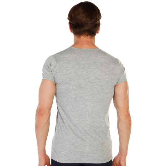 Tolin 12 Pack Cotton Gray Oneck Mens Single Jersey Undershirt
