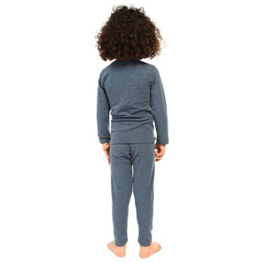 Boys Thermal Underwear Set Indigo