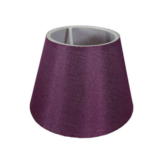 Lampshade Head Ready Made Hat Purple Gray Fabric