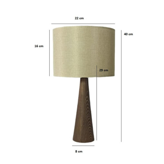 Modern Lamps Made Of Wood And Light Pink Fabric