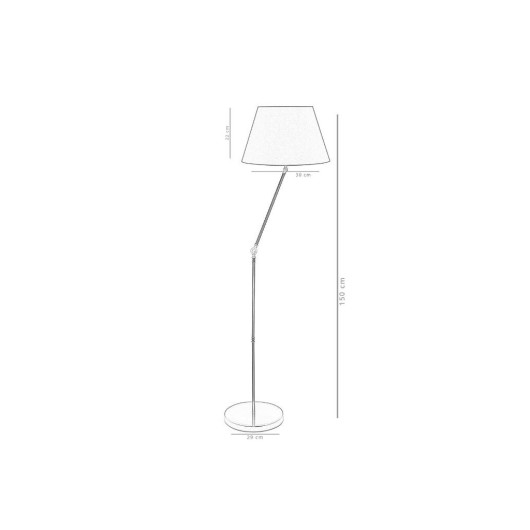Metal Floor Lamp Corner With Movable Decorative Body