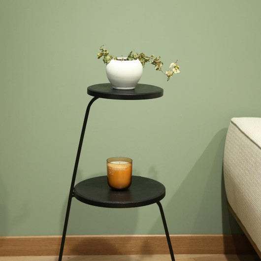 Design 3 Shelves Decorative Metal Body Multifunctional Coffee Table Living Room Corner