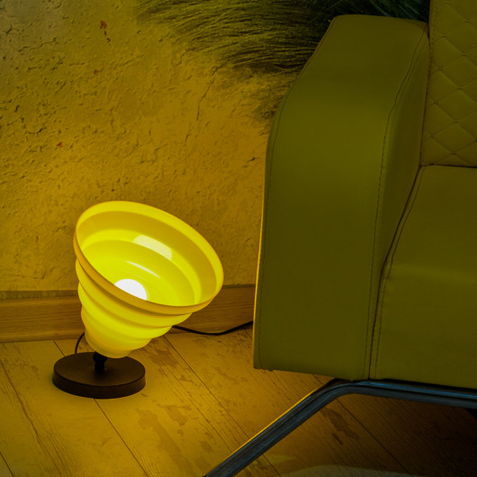 Yellow Ground Corner Lamps For The Garden And Home