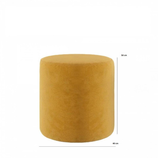 كرسي بوف مريح اصفر خردلي خفيف متعدد الاستخدام
