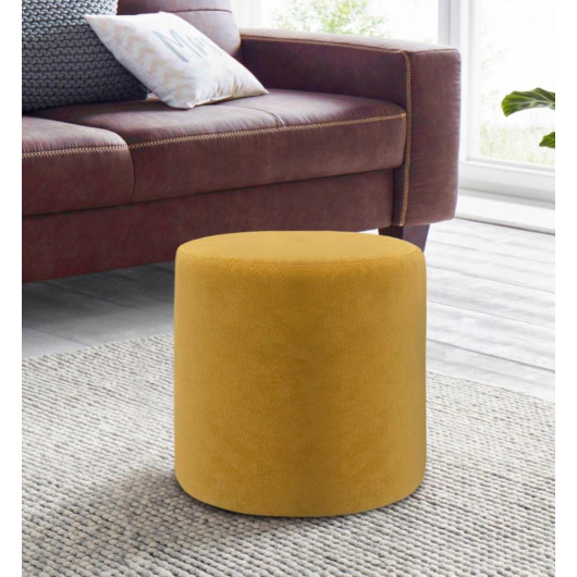 كرسي بوف مريح اصفر خردلي خفيف متعدد الاستخدام