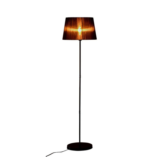 Magnolia Black Tulle Metal Floor Lamp