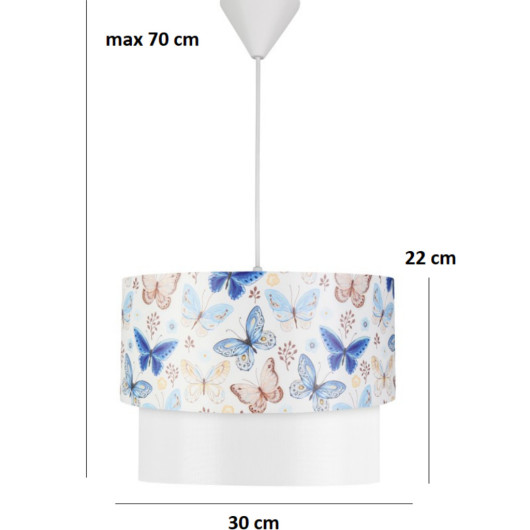 Cake Shaped Butterfly Patterned Pendant Lamp