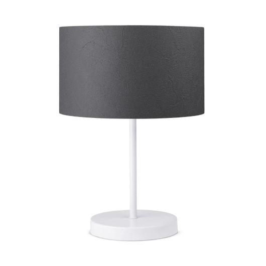 Modern Lampshade With Pu White Metal Legs