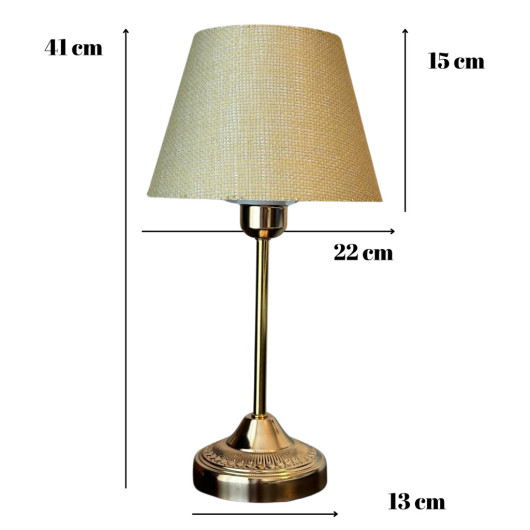 Gold Metal Leg Lampshade Wicker Covered Headboard Bedroom Lampshade