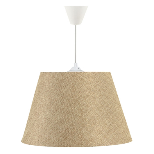 Sapphire Large Size Conical Ceiling Pendant Lamp Sand Beige Fabric Chandelier
