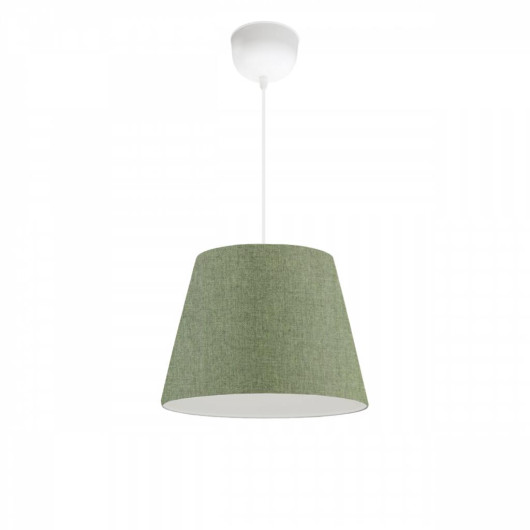 Sofia Conical Ceiling Pendant Lamp Khaki Fabric