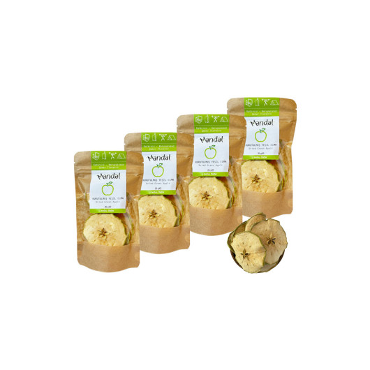Dried Green Apple Slices 100 Grams