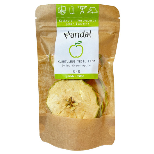 Dried Green Apple Slices 25 Grams