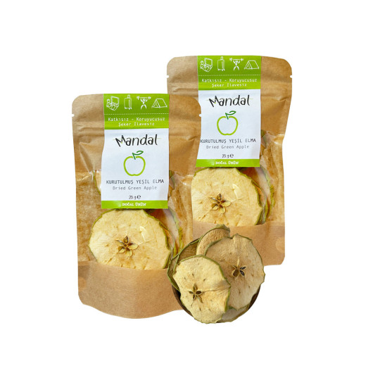 Dried Green Apple Slices 50 Grams