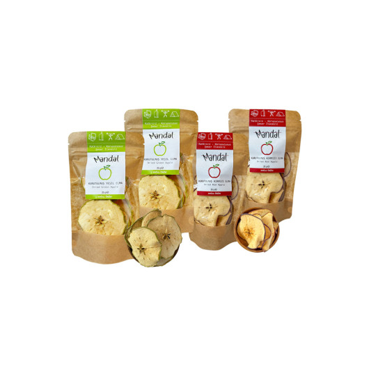 Dried Green And Red Apples Sliced 100 Grams