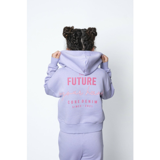 7 10 Years Future Girl Rose Gold Suit Purple