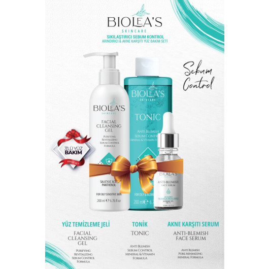 Facial Care Set For Acne And Oiliness