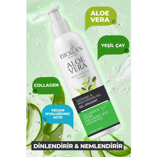 Aloe Vera Gel Moisturizing Skin With Collagen 200 Ml
