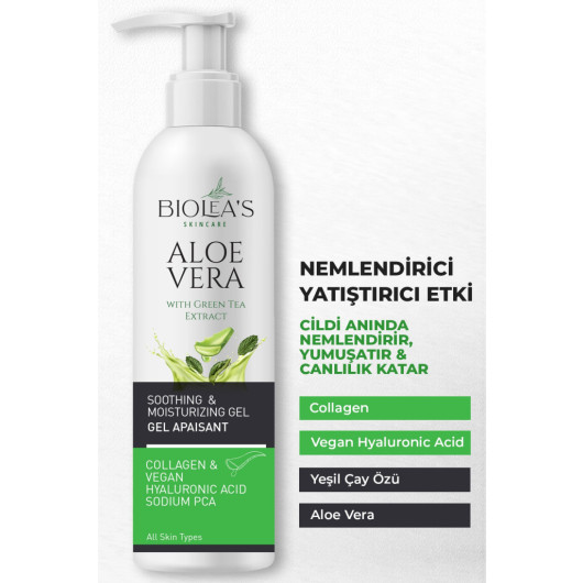 Aloe Vera Gel Moisturizing Skin With Collagen 200 Ml