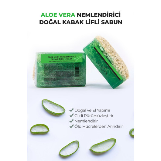 Moisturizing Soap With Natural Pumpkin Fibers And Aloe Vera 110 Grams