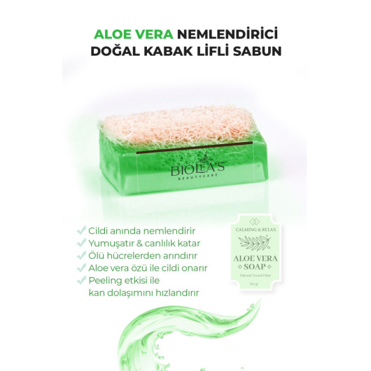 Moisturizing Soap With Natural Pumpkin Fibers And Aloe Vera 110 Grams