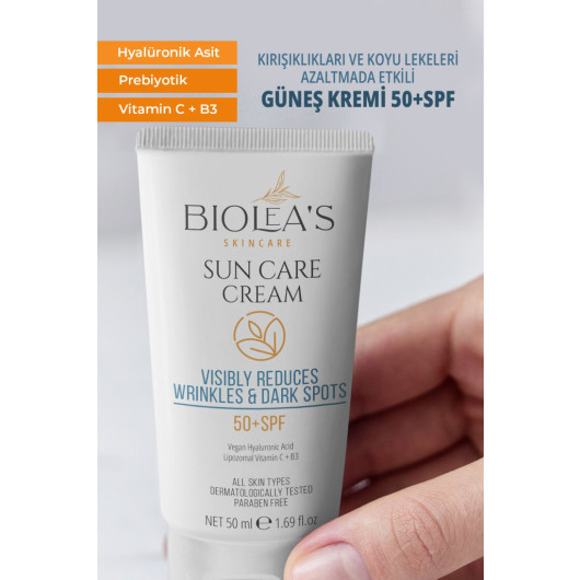 Sunscreen Cream Against Wrinkles And Dark Spots, 50 Spf