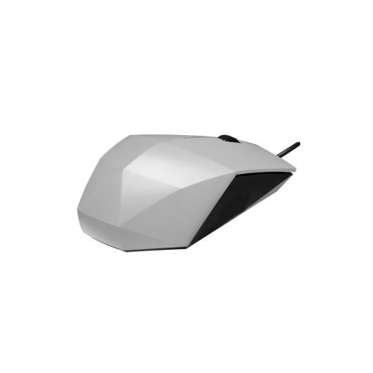 Silver Usb Optical Wired Mouse With 1200 Resolution
