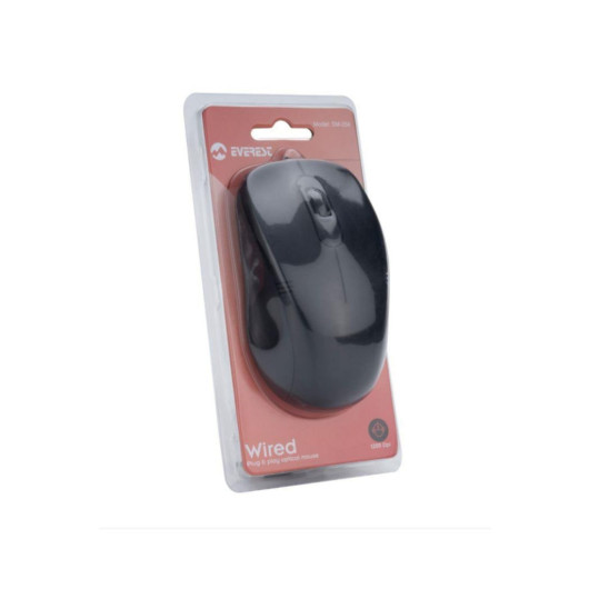 Black Wired Usb Mouse