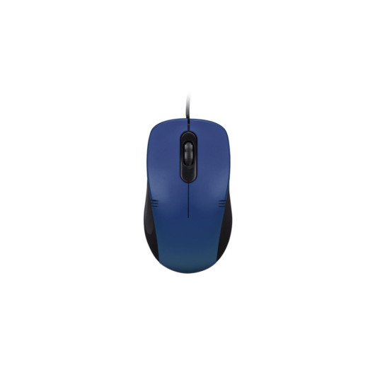 Blue Usb Optical Wired Mouse With 1200 Dots Resolution