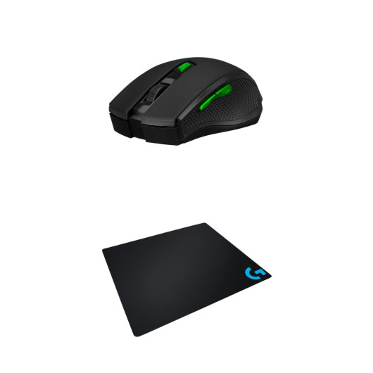 Usb Black 2.4Ghz Optical Wireless Mouse Gaming Mouse Pad