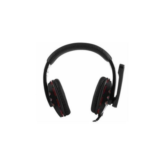 Gaming Wired Headset With Microphone In Black And Red