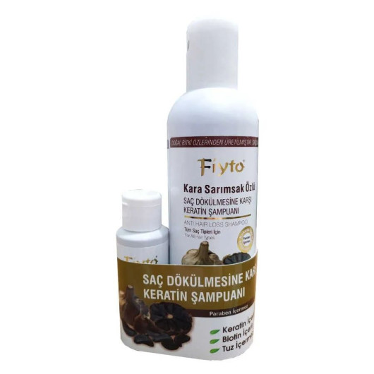 Black Garlic Extract Shampoo 500 Ml Hair Serum Gift