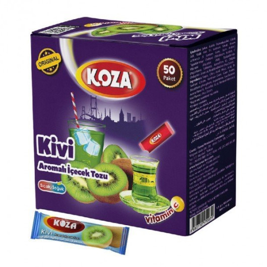 Koza Kiwi Flavored Beverage Powder 50 Packs
