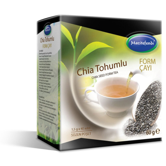 Mecitefendi Form Tea With Chia Seeds 4 Piece Filter Bags