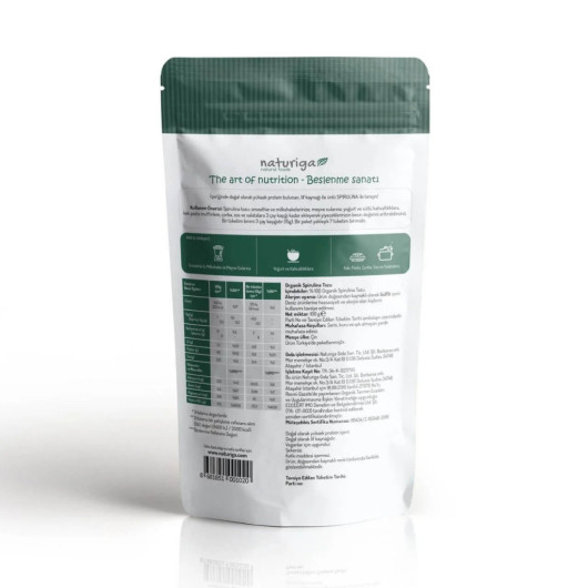 Naturiga Organic Spirulina Powder 100 Gr