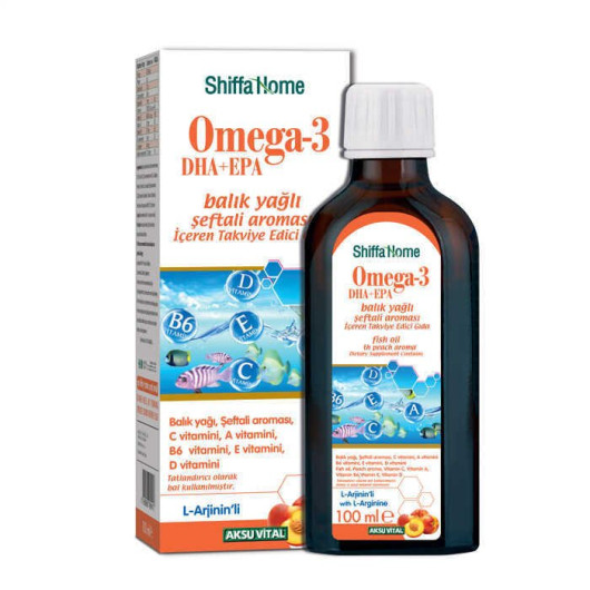 Omega 3 Fish Oil Peach Flavor 100 Ml
