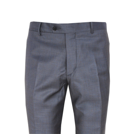Varetta Mens Gray Side Pocket Polyviscon Fabric Trousers