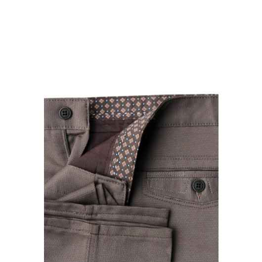 Varetta Mens Brown Classic Linen Trousers