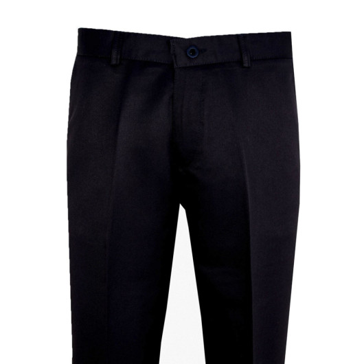 Varetta Mens Black Dobby Classic Summer Linen Trousers
